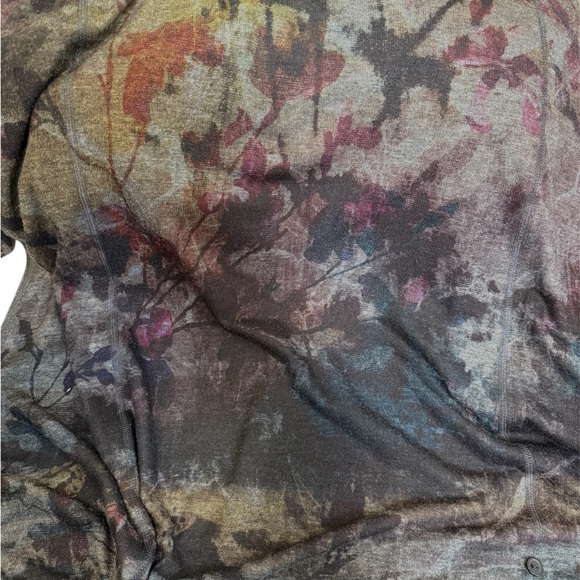 Inoah Knit Dress, Sz L, grey/blk/plum. Mid calf, Adjustable lgth. - Picture 5 of 6